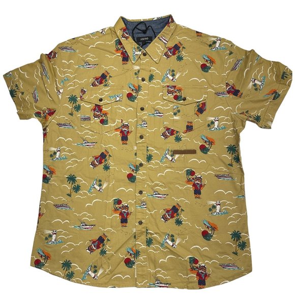 Akoo Climate Woven Button Up (2X)